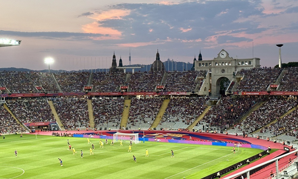 FC Barcelona Football Match at Estadi Olímpic Lluís Companys 2024